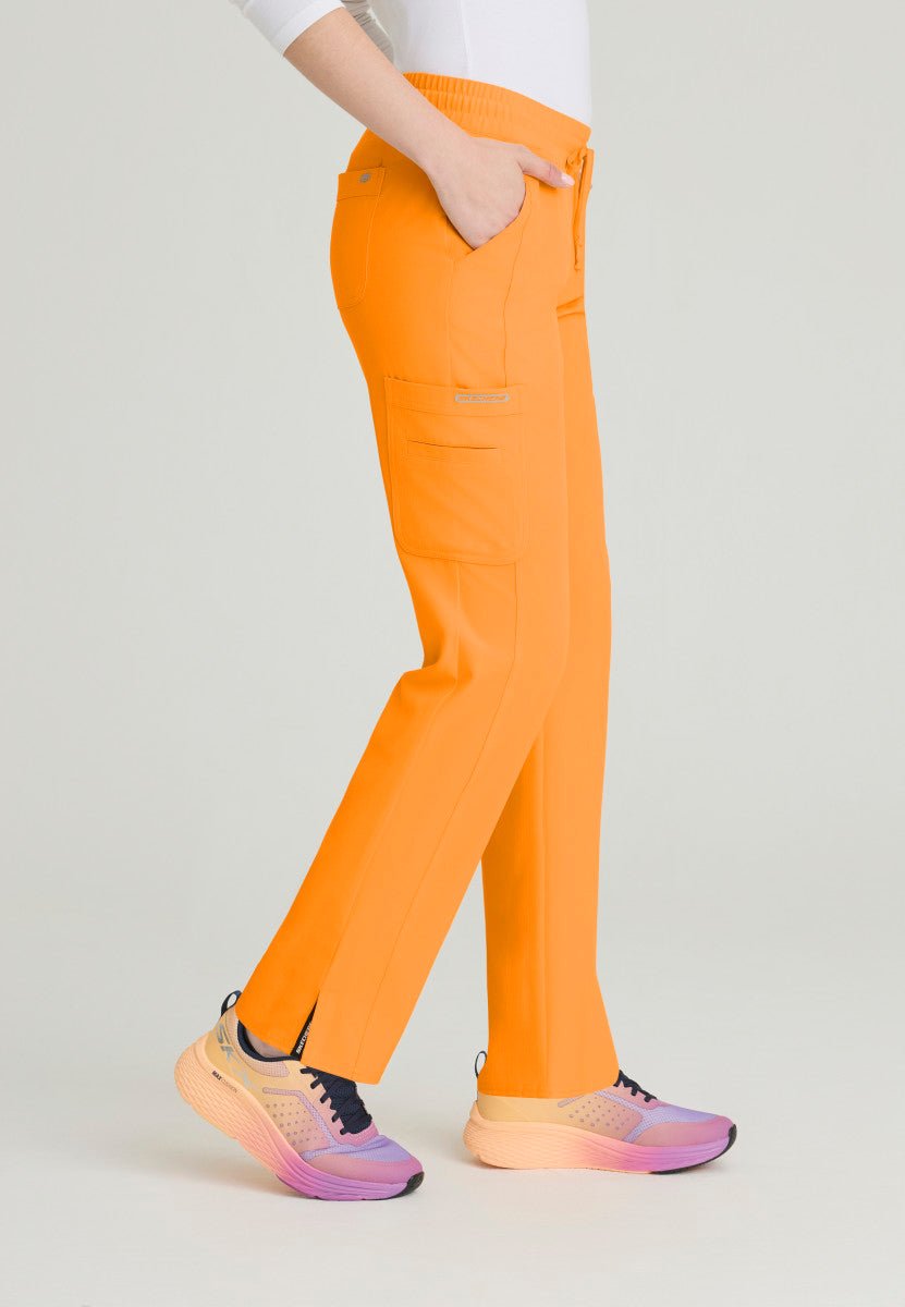 Gamma Mid - Rise Tapered Leg Scrub PantSkechers by BarcoSKP623-MERIGOLD-XXS