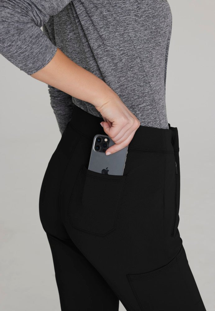 Glide Mid - Rise Flare Scrub PantSkechers Slip - insSKP656-BLACK-XXS