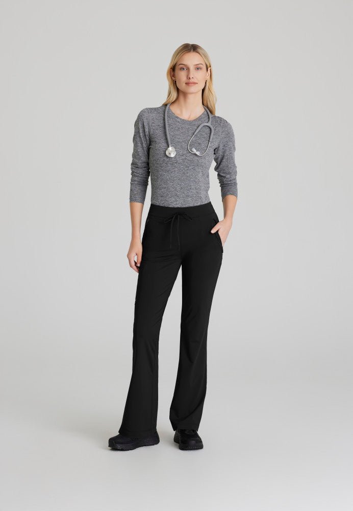 Glide Mid - Rise Flare Scrub PantSkechers Slip - insSKP656-BLACK-XXS