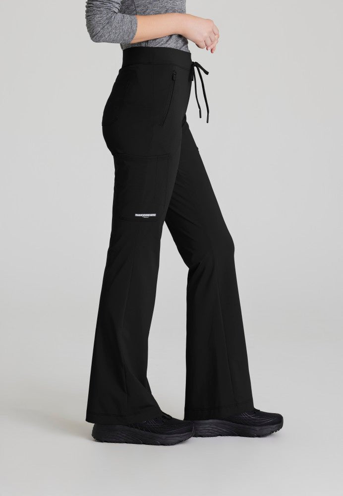 Glide Mid - Rise Flare Scrub PantSkechers Slip - insSKP656-BLACK-XXS