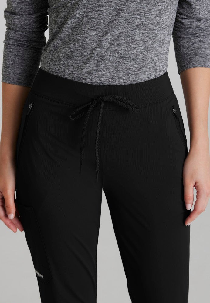 Glide Mid - Rise Flare Scrub PantSkechers Slip - insSKP656-BLACK-XXS