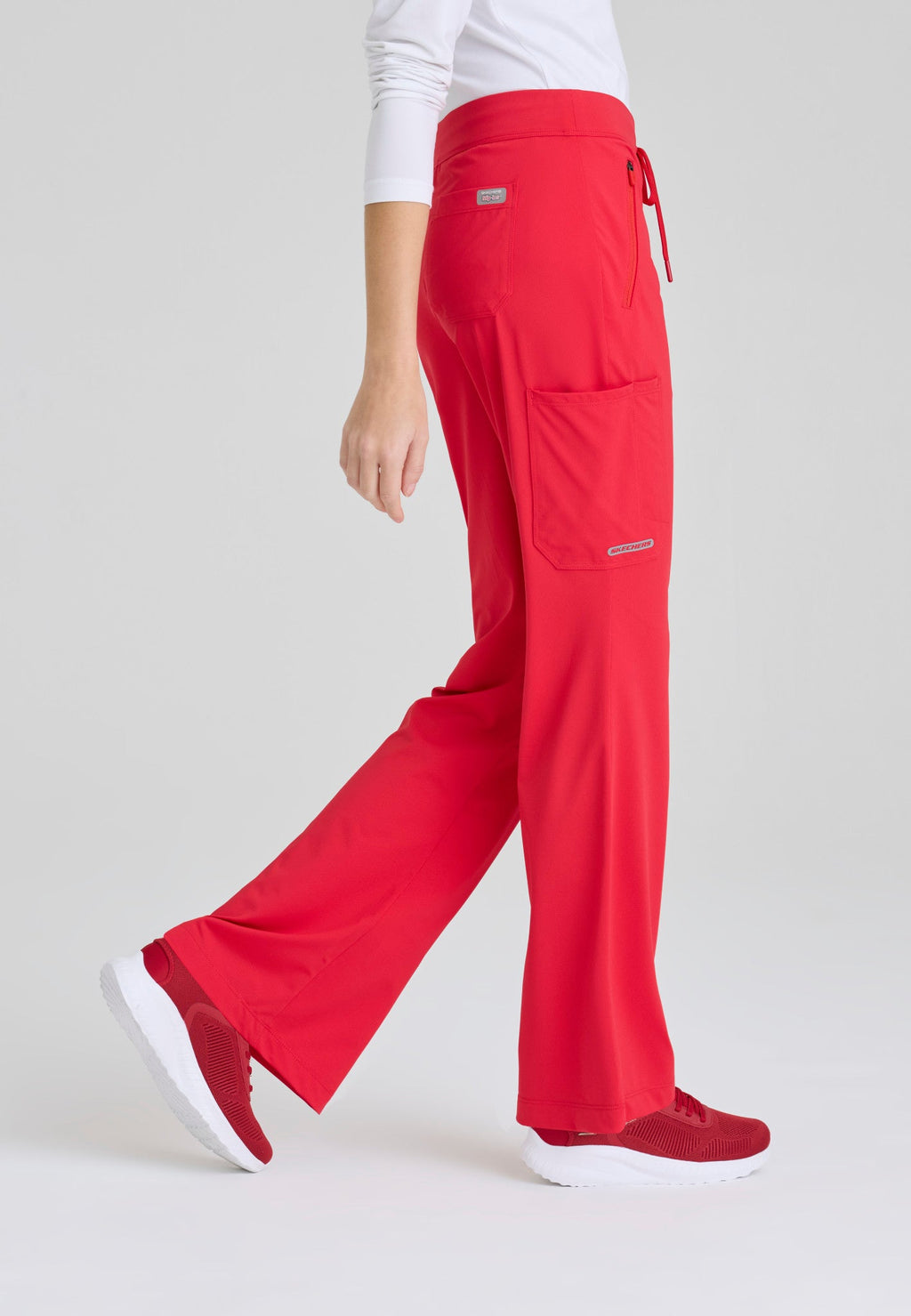 Glide Mid - Rise Flare Scrub PantSkechers Slip - insSKP656-HERO-XXS