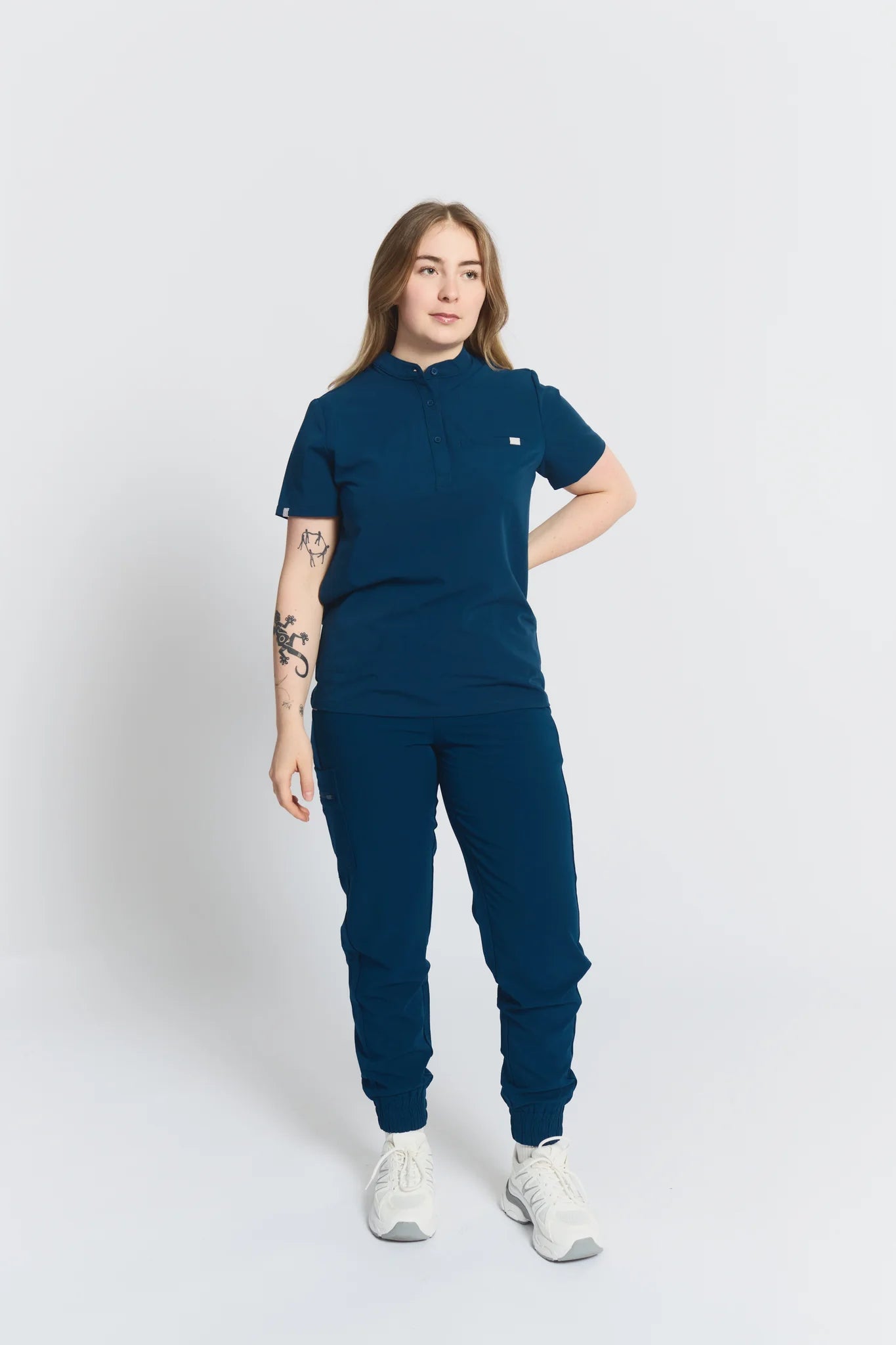 Gloria Button Up Scrub TopJOIIAGLORIA-ABYSSBLUE-XS