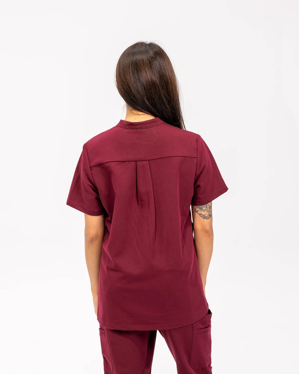 Gloria Button Up Scrub TopJOIIAGLORIA-BURGUNDY-XS