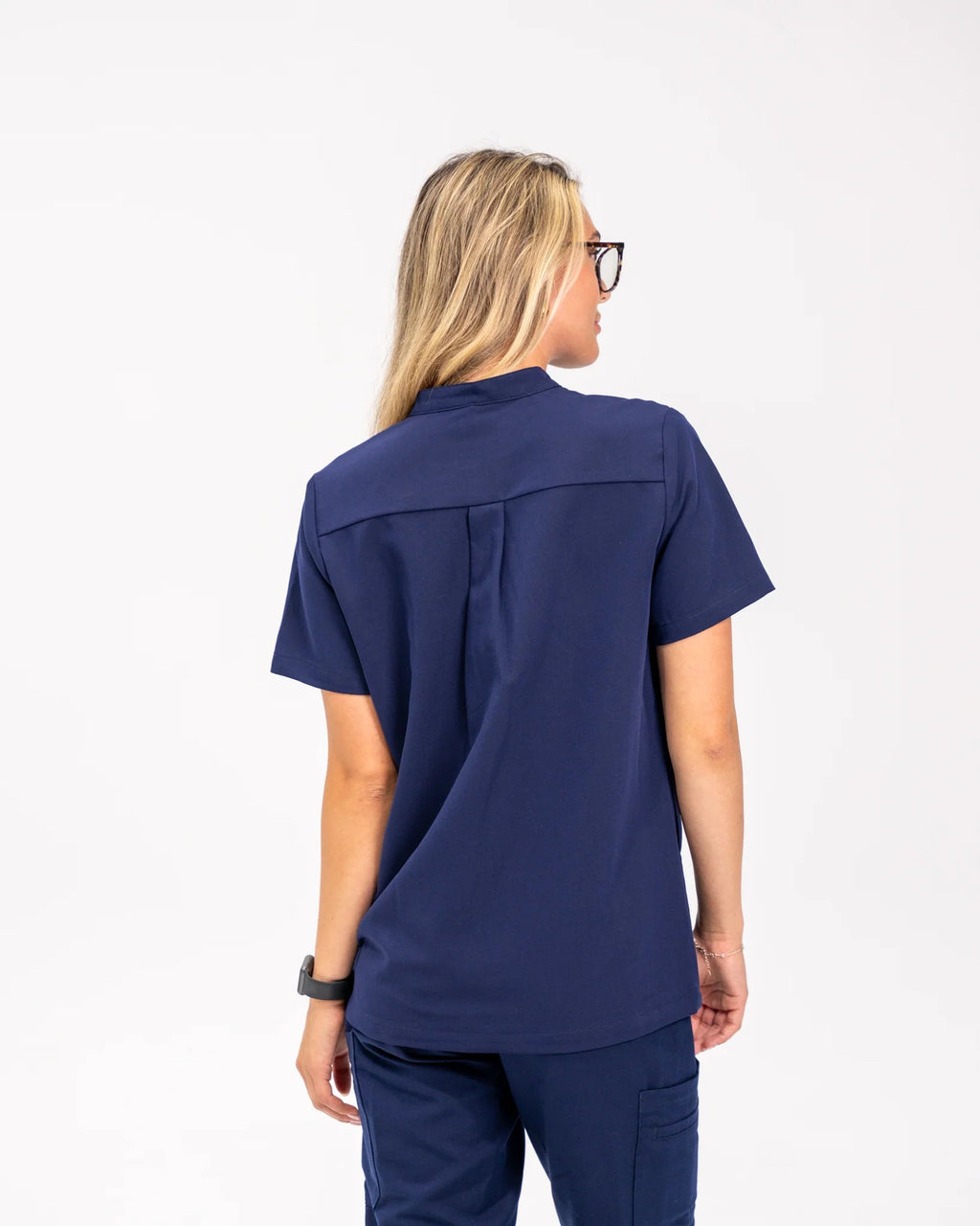 Gloria Button Up Scrub TopJOIIAGLORIA-NAVY-XS
