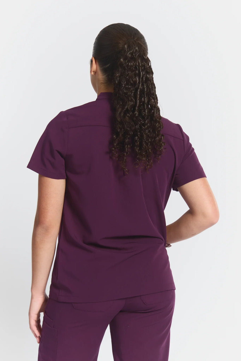 Gloria Button Up Scrub TopJOIIAGLORIA-ROYALPURPLE-XS