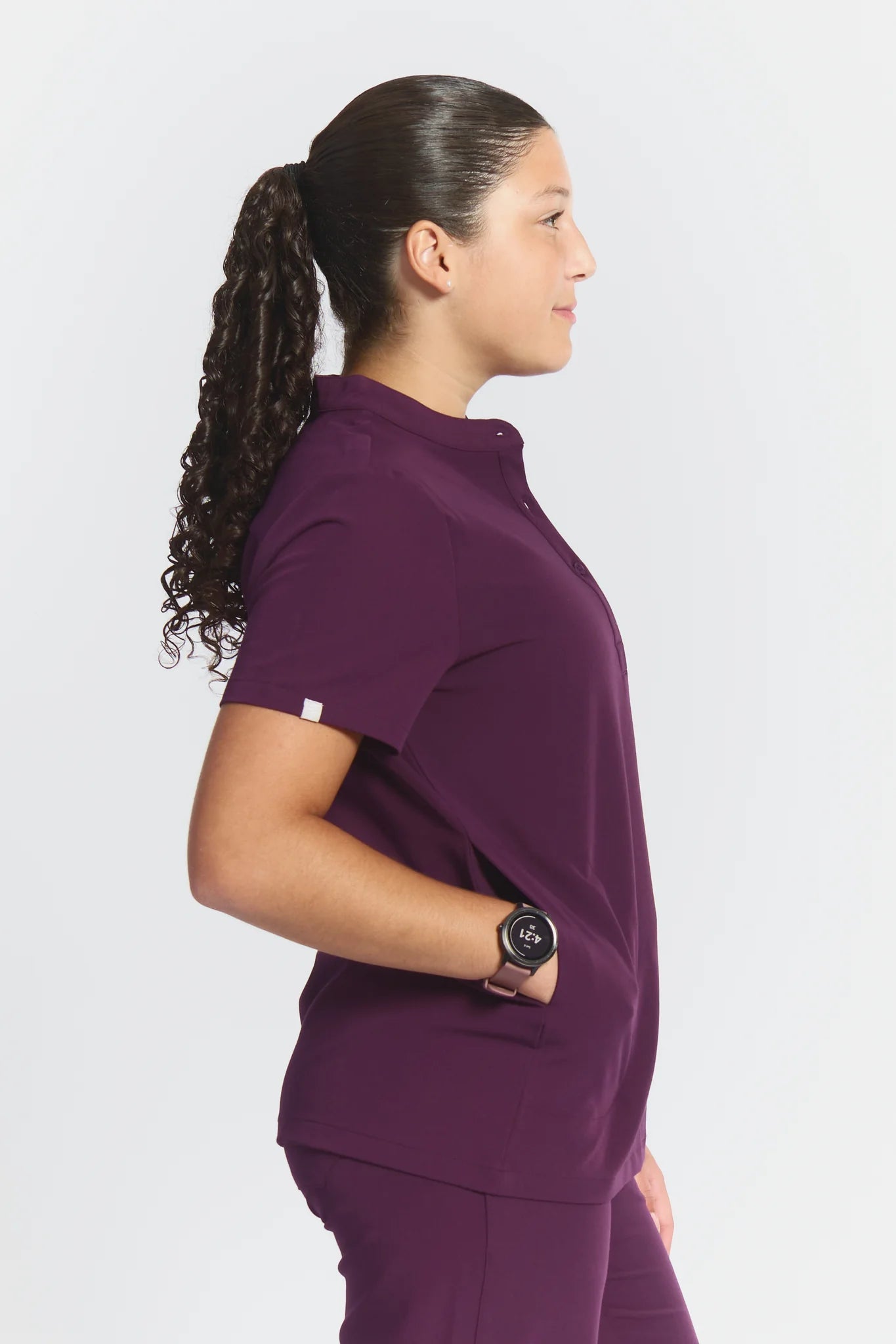 Gloria Button Up Scrub TopJOIIAGLORIA-ROYALPURPLE-XS
