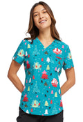 Happy Holidogs V - Neck Tuckable Scrub TopCherokee PrintsCK664-OGHD-XXS