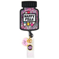Happy Pill Bottle - Retractable ID Badge HolderkoiBA156-HLB