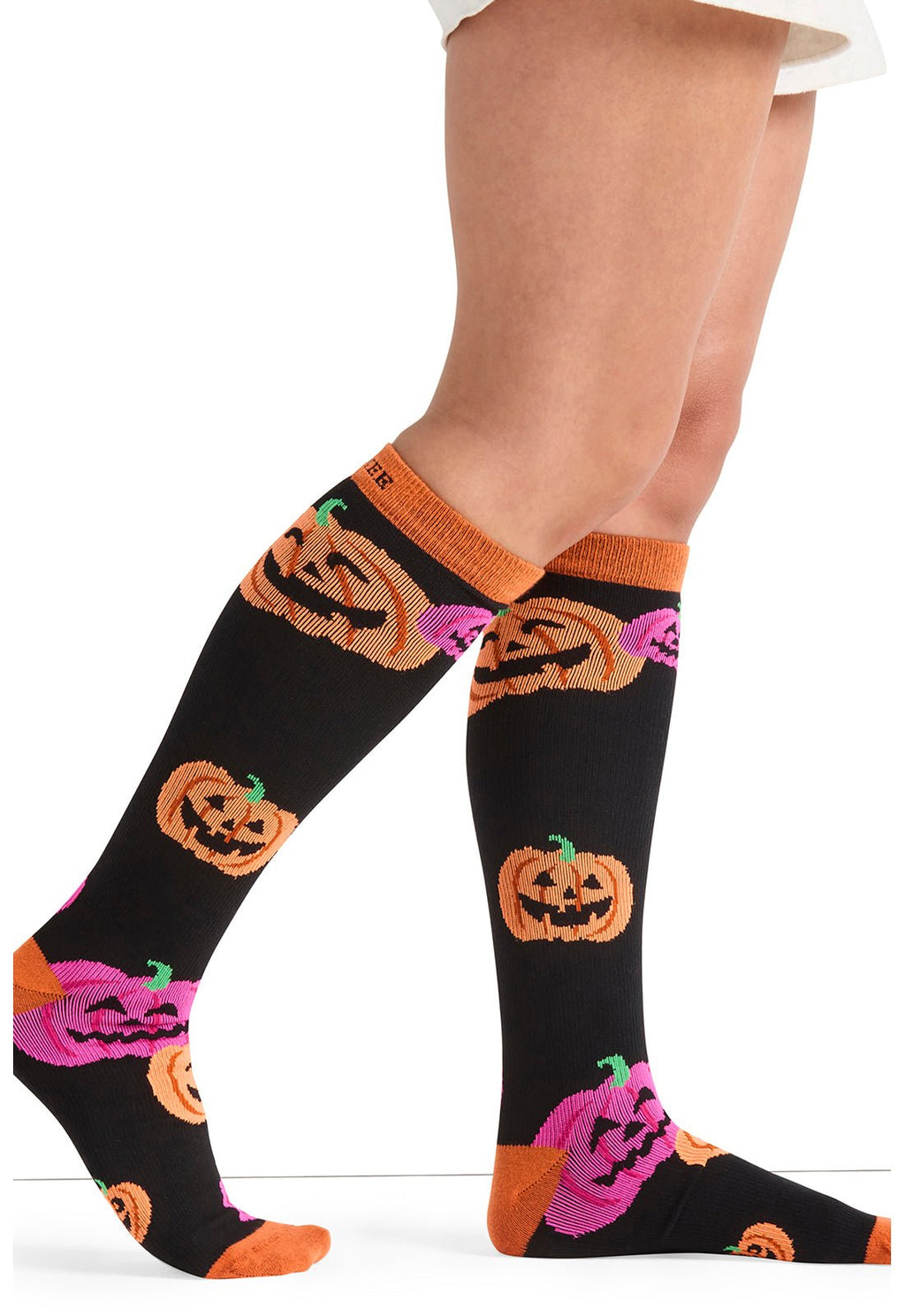 Happy Pumpkins Compression SocksCherokee LegwearPRINTSUPPORT-HPYPM