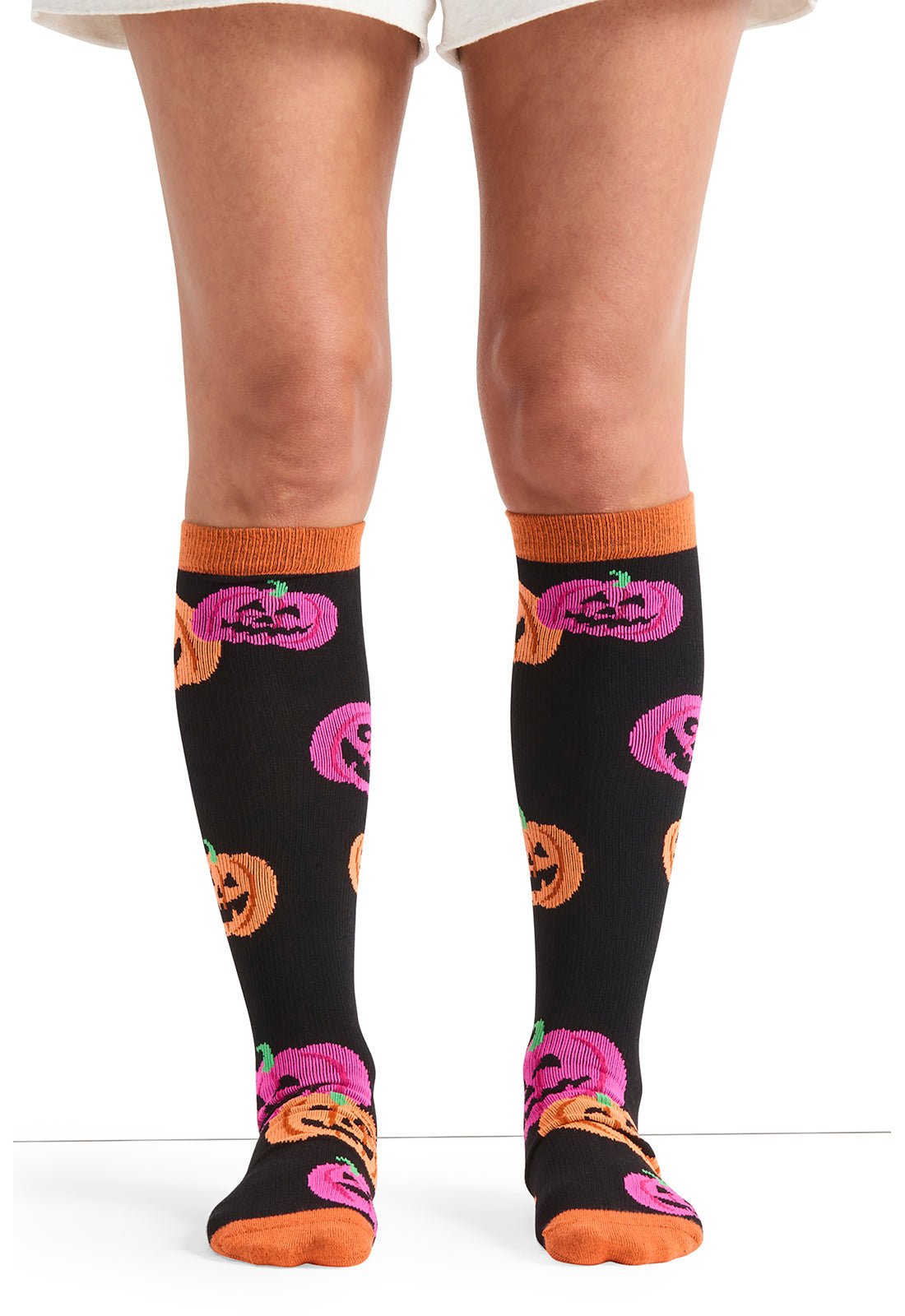 Happy Pumpkins Compression SocksCherokee LegwearPRINTSUPPORT-HPYPM