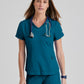 Grey's Anatomy Harmony Top - 3 Pocket V-Neck Scrub Top Women's Scrub Top Grey's Anatomy Impact Bahama/Caribbean Blue XXS 