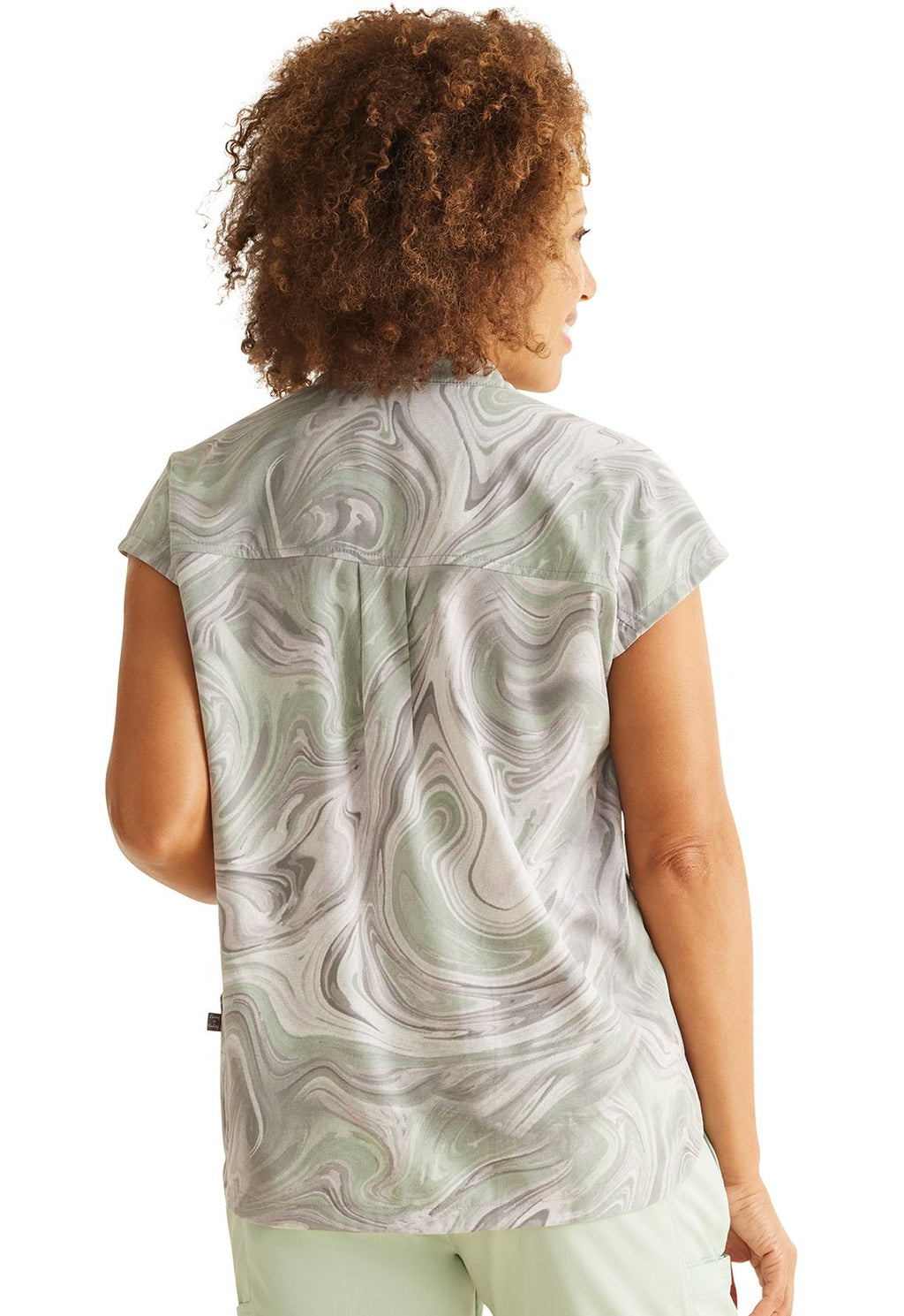 Healing Hands - Journey Print TopHealing HandsHH901-MBEF-XS