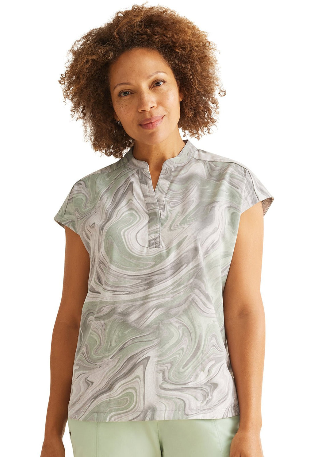 Healing Hands - Journey Print TopHealing HandsHH901-MBEF-XS