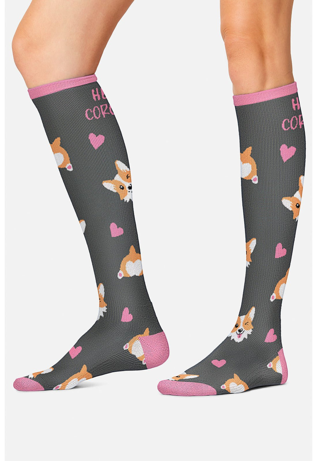 Hello Gorgeous Compression SocksCherokee LegwearPRINTSUPPORT-HLOGG