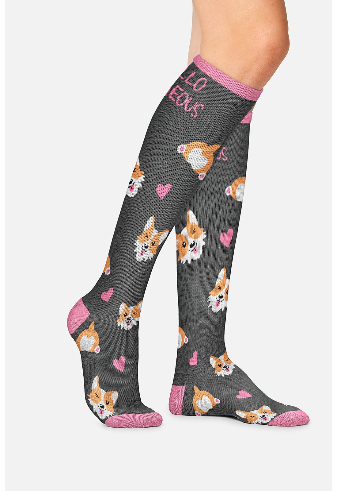 Hello Gorgeous Compression SocksCherokee LegwearPRINTSUPPORT-HLOGG