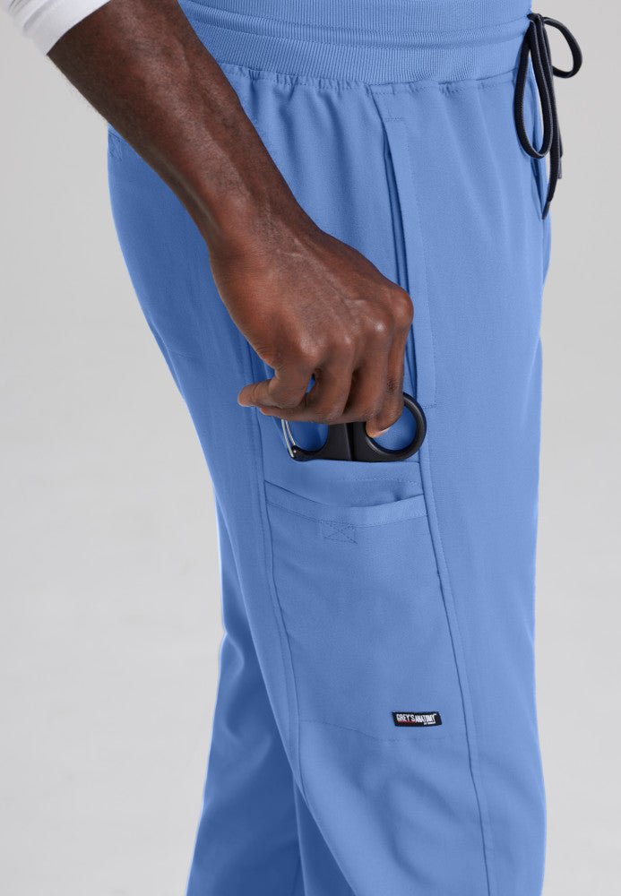Hudson 6 Pocket Scrub PantGrey's Anatomy Spandex StretchGRSP617-CEILBLUE-XS