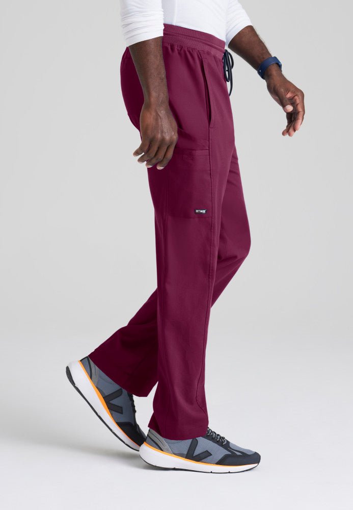Hudson 6 Pocket Scrub PantGrey's Anatomy Spandex StretchGRSP617-WINE-XS