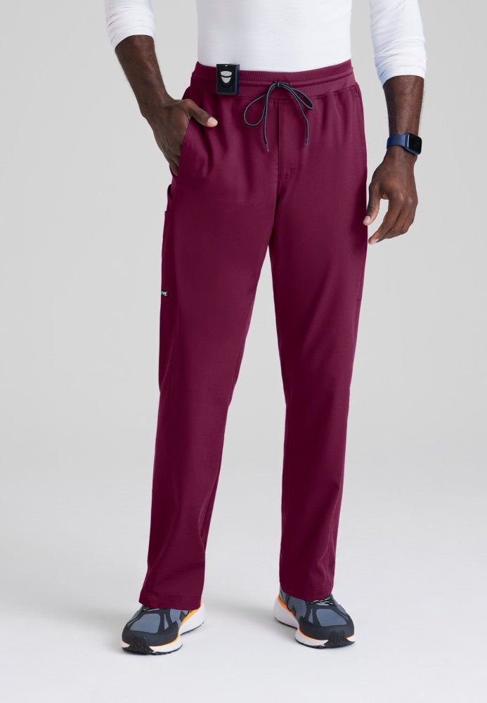 Hudson 6 Pocket Scrub PantGrey's Anatomy Spandex StretchGRSP617-WINE-XS