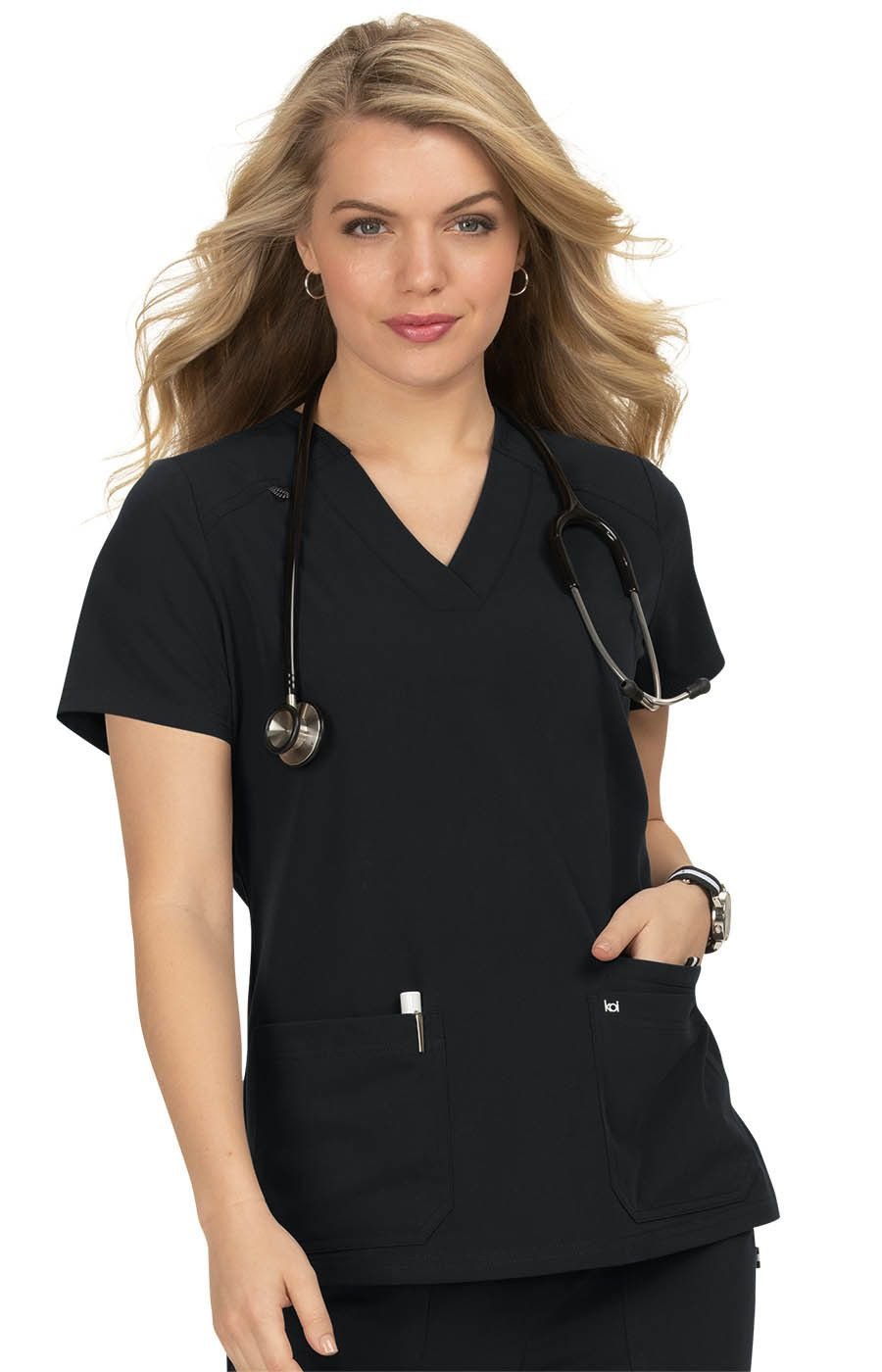 Hustle and Heart Scrub Topkoi Next Gen1019-BLACK-XXS