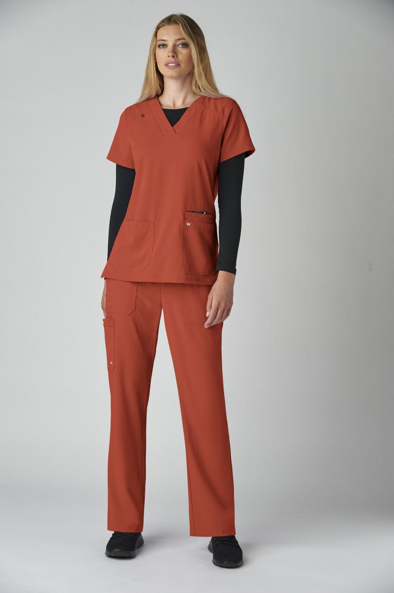 Hustle and Heart Scrub Topkoi Next Gen1019-BURNTUMBER-XXS