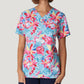 White Cross | Printed Scrub Top Women's Print Top White Cross In Full Bloom XS 