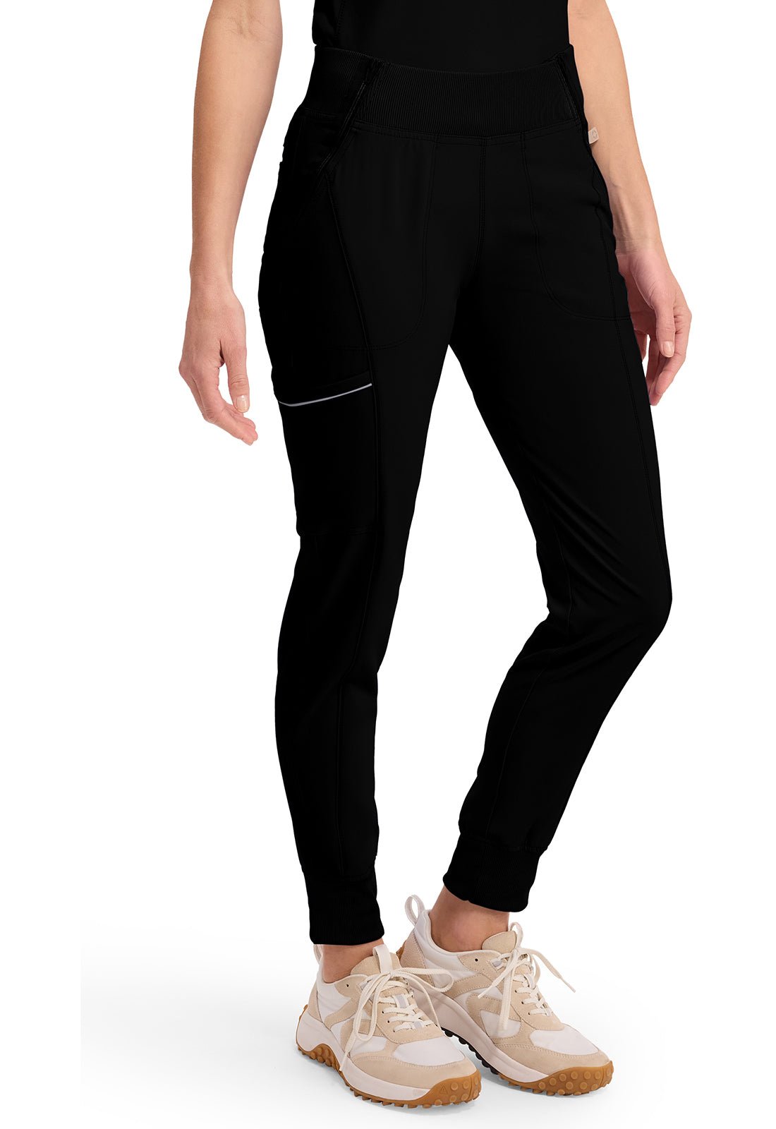 Infinity Mid Rise Zipper Scrub JoggerCherokee InfinityCK110A-BLACK-XXS