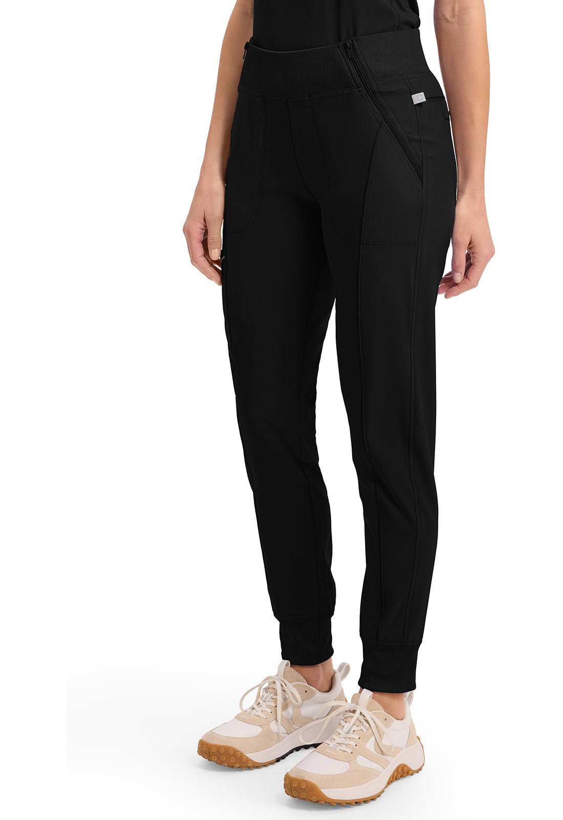 Infinity Mid Rise Zipper Scrub JoggerCherokee InfinityCK110A-BLACK-XXS