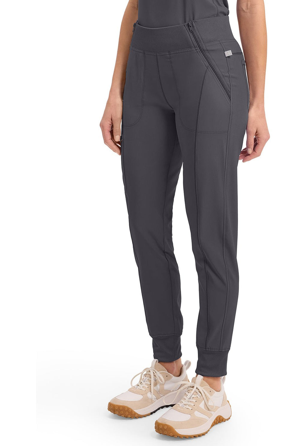 Infinity Mid Rise Zipper Scrub JoggerCherokee InfinityCK110A-PEWTER-XXS