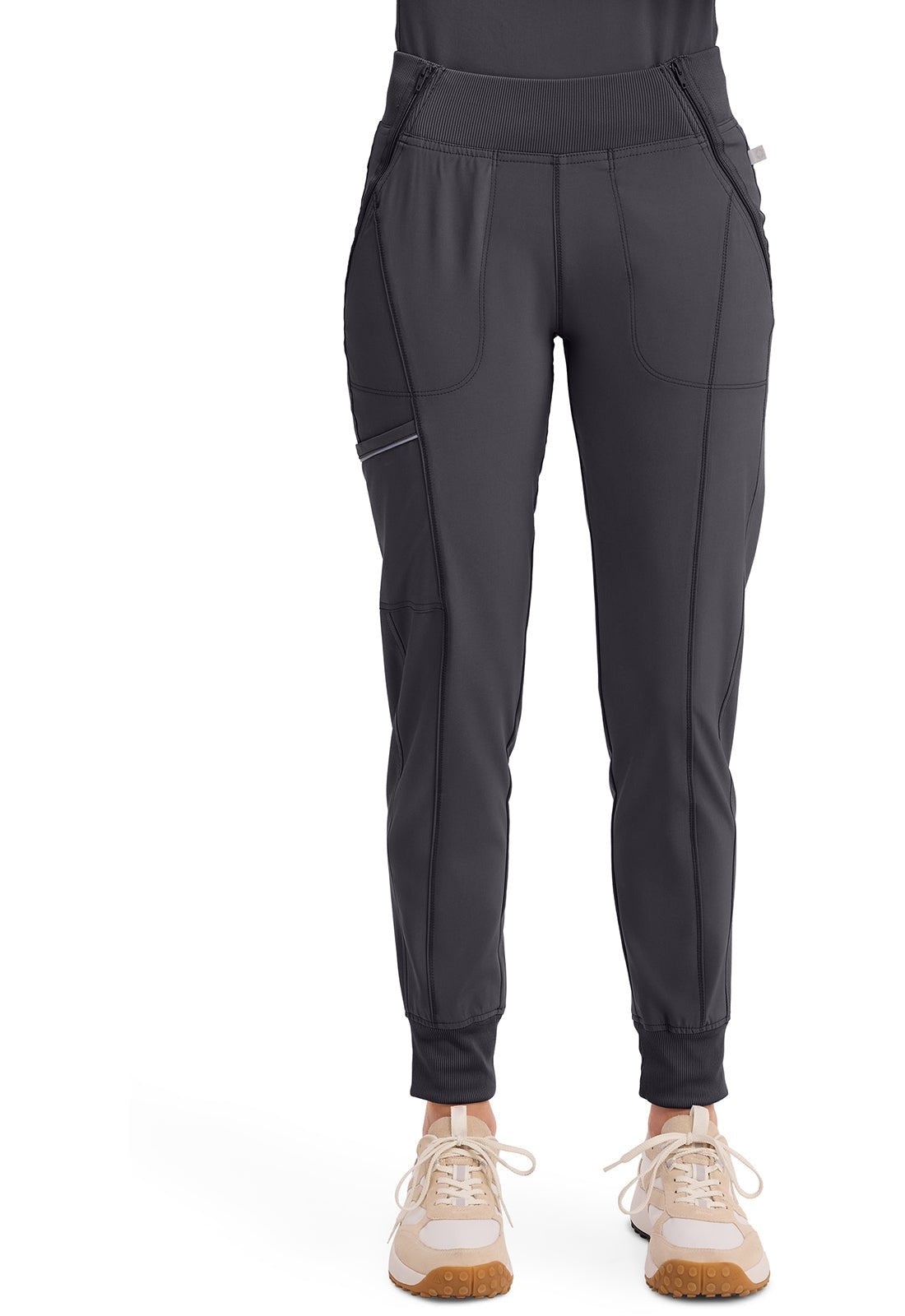 Infinity Mid Rise Zipper Scrub JoggerCherokee InfinityCK110A-PEWTER-XXS