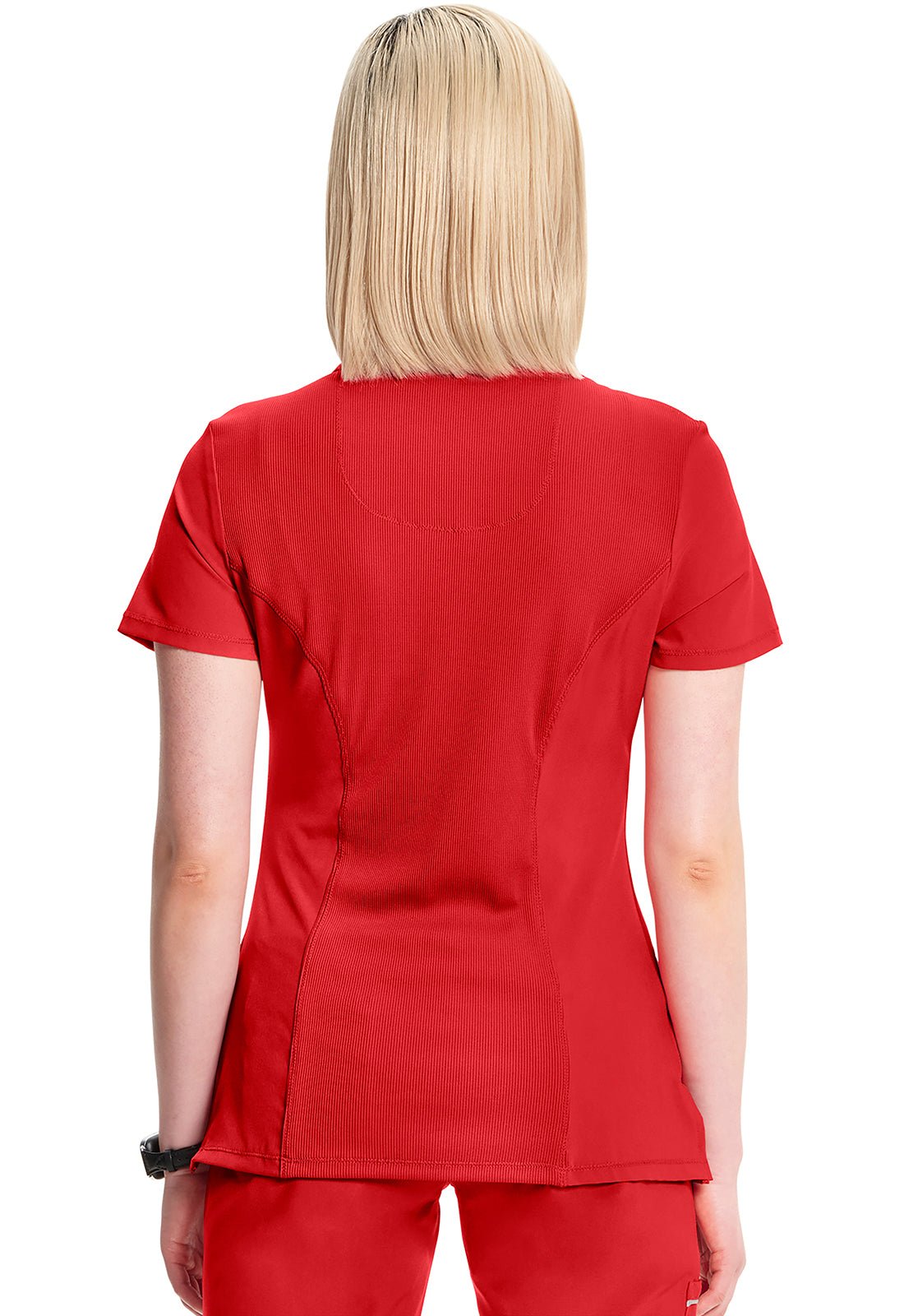 Infinity Mock Wrap Scrub TopCherokee Infinity2625A-RED-XXS