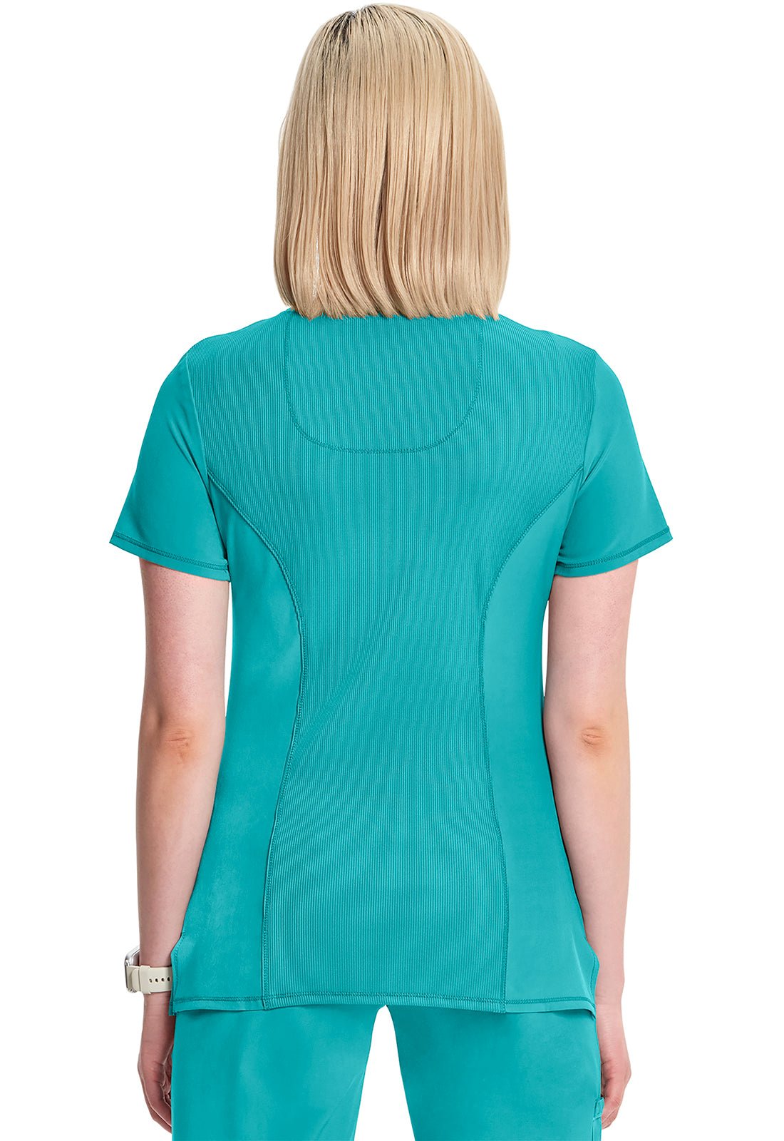 Infinity Mock Wrap Scrub TopCherokee Infinity2625A-TEAL-2X