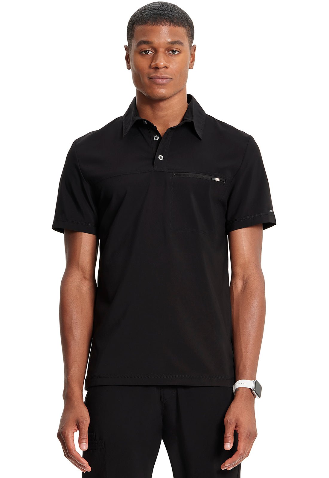Infinity Polo Scrub TopCherokee InfinityCK825A-BLACK-XS