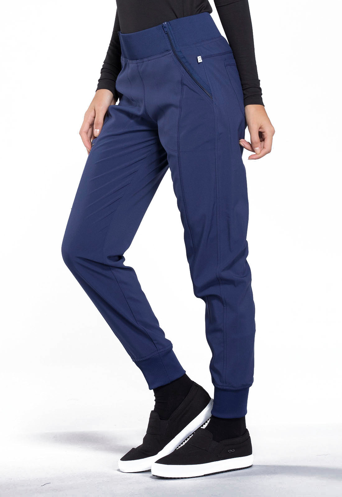 Infinity Mid Rise Zipper Scrub Jogger Women's Scrub Jogger Cherokee Infinity Navy XXS