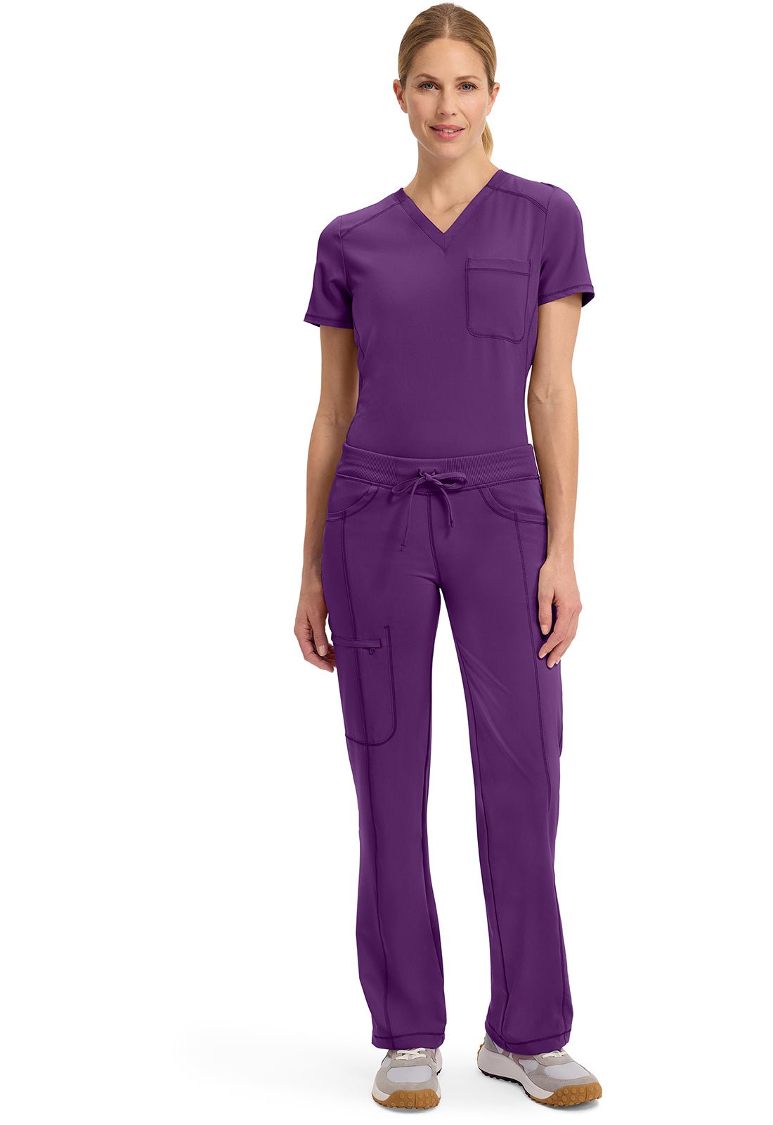 Infinity Straight Leg Scrub PantCherokee Infinity1123A-EGGPLANT-2X