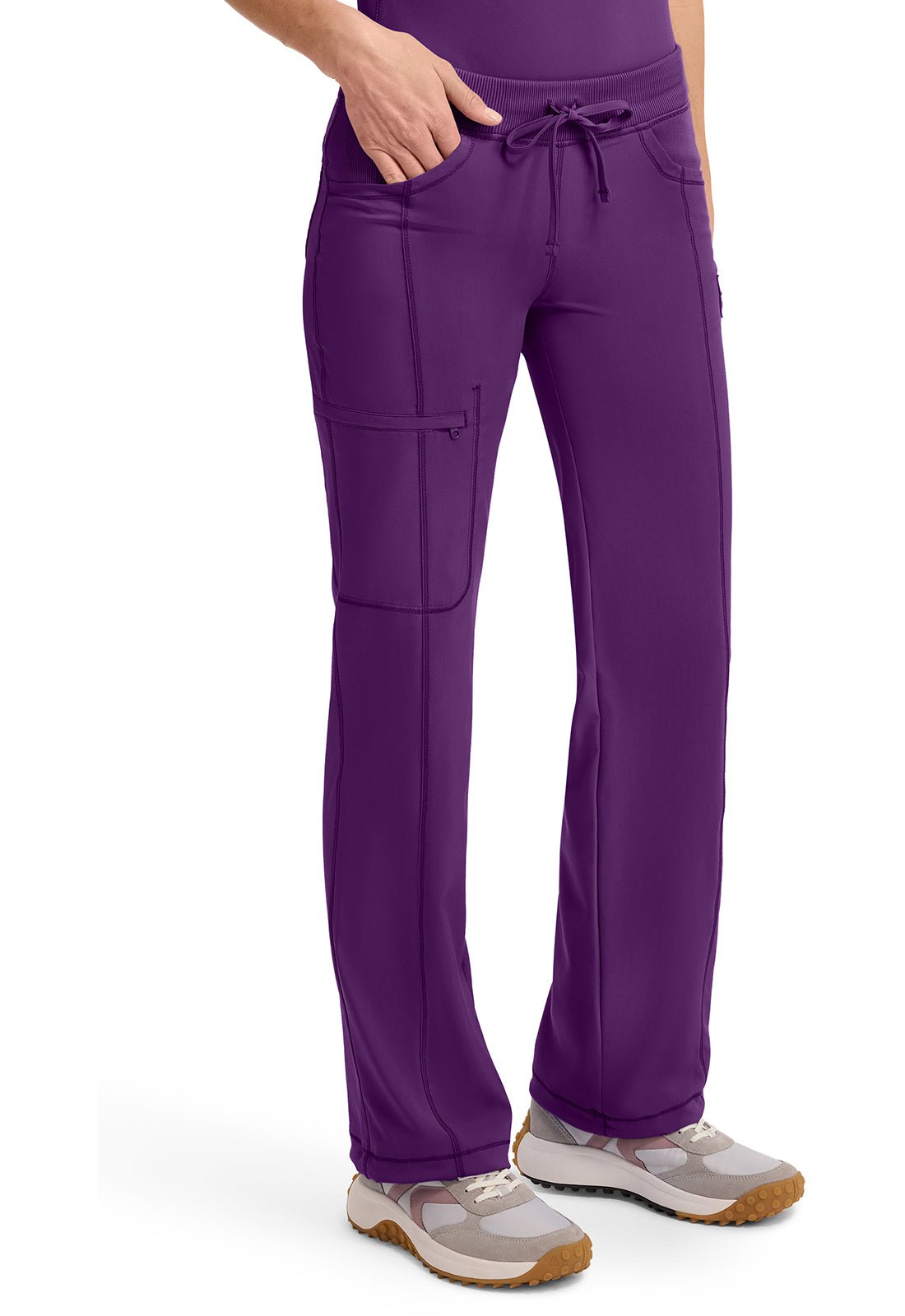 Infinity Straight Leg Scrub PantCherokee Infinity1123A-EGGPLANT-2X
