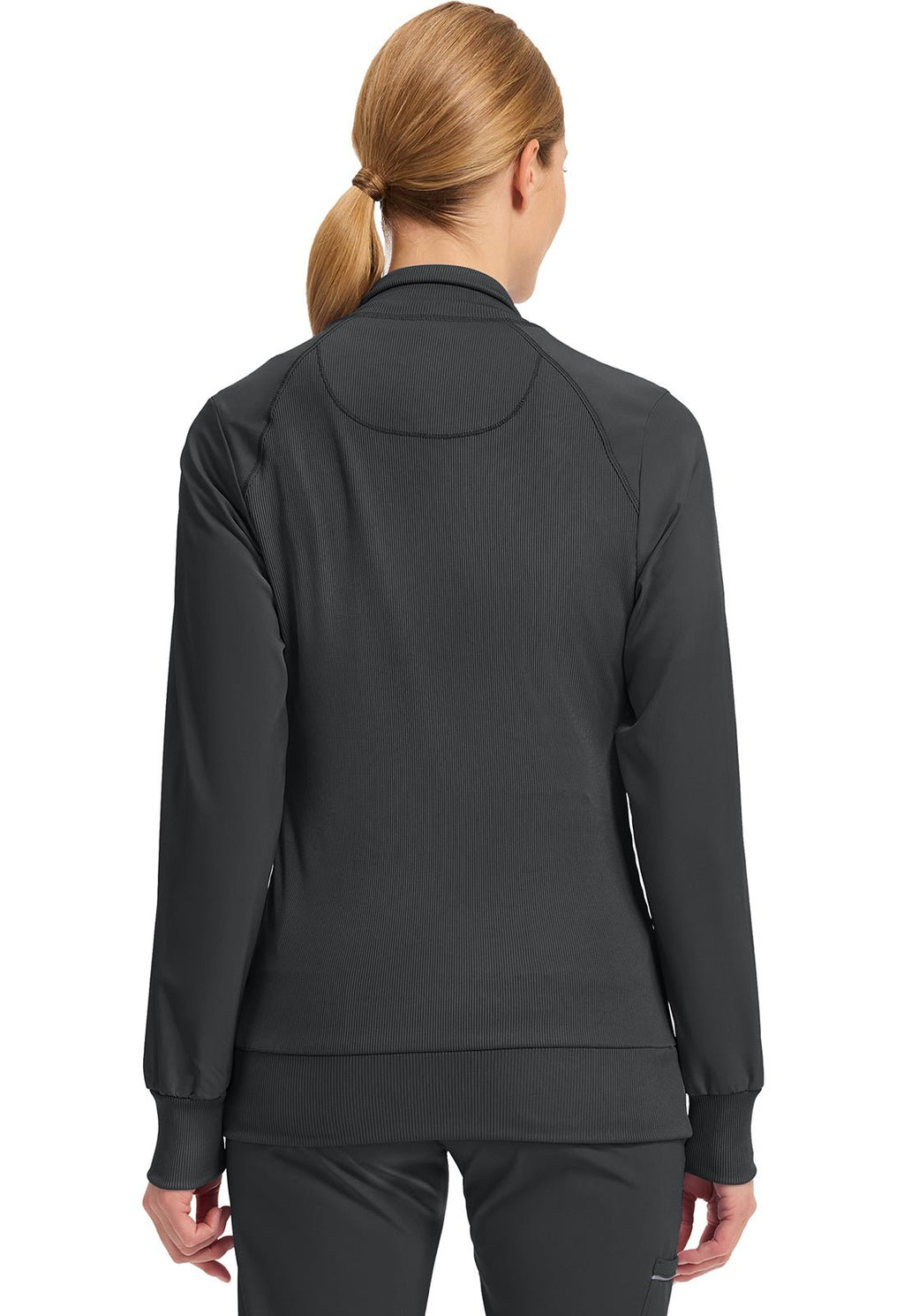 Infinity Zip Front Scrub JacketCherokee Infinity2391A-BLACK-XXS