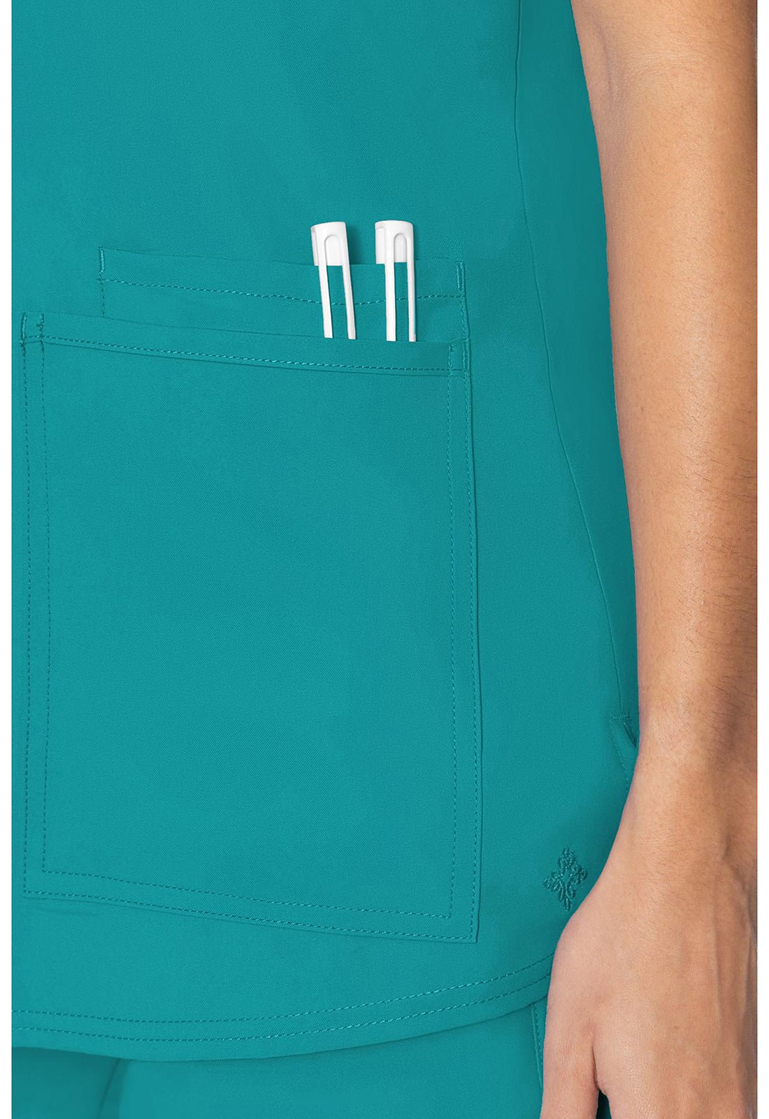 Insight 3 Pocket Scrub Top – Lightweight, Medium StretchMed CoutureMC2411-TEAL-XS
