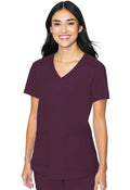 Insight 3 Pocket Scrub Top – Lightweight, Medium StretchMed CoutureMC2411-WINE-XS