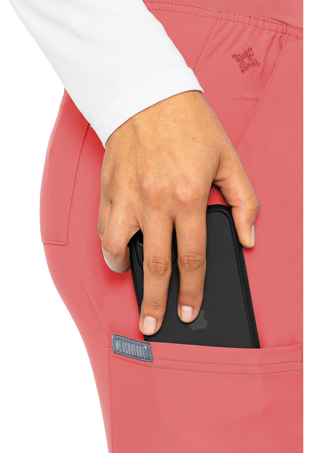 Insight 6 - Pocket Jogger Scrub Pants – Lightweight, Stretch, Moisture - WickingMed CoutureMC2711-CORAL-XS
