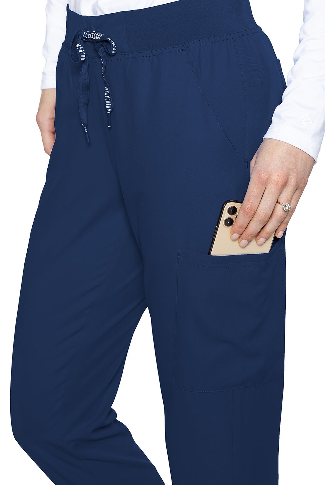 Insight 6 - Pocket Jogger Scrub Pants – Lightweight, Stretch, Moisture - WickingMed CoutureMC2711-NAVY-XS
