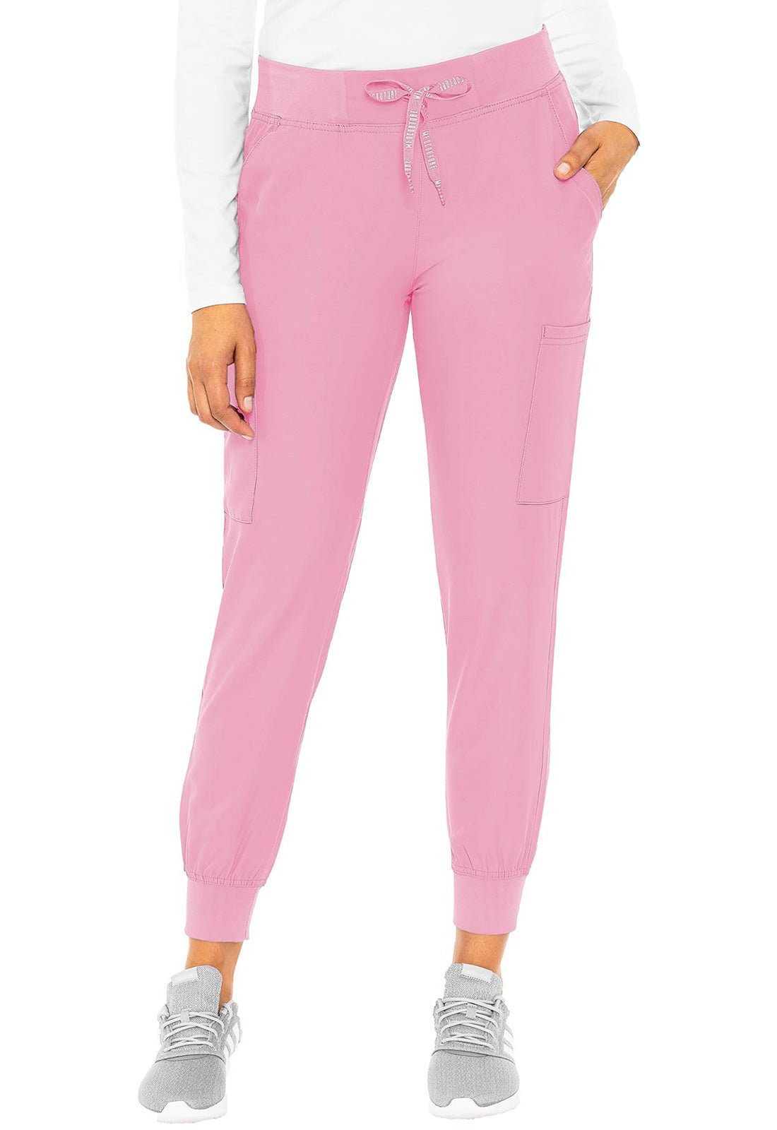 Insight 6 - Pocket Jogger Scrub Pants – Lightweight, Stretch, Moisture - WickingMed CoutureMC2711-TAFFYPINK-XS