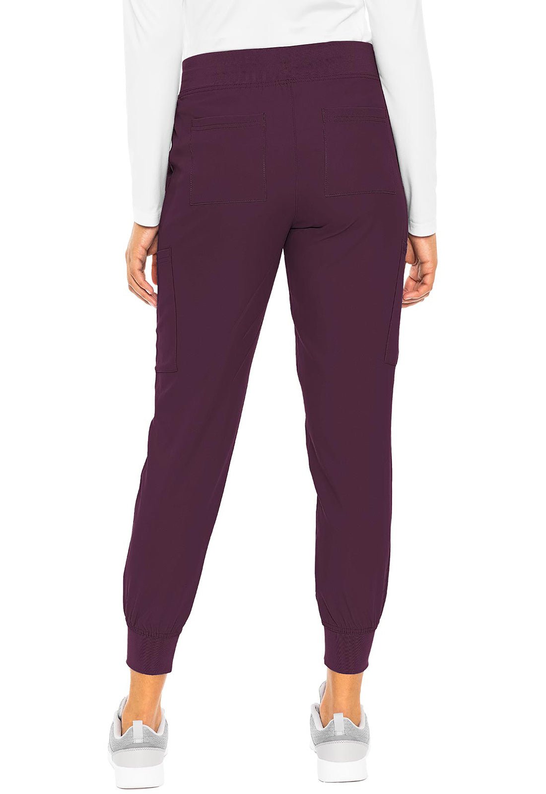 Insight 6 - Pocket Jogger Scrub Pants – Lightweight, Stretch, Moisture - WickingMed CoutureMC2711-WINE-XS