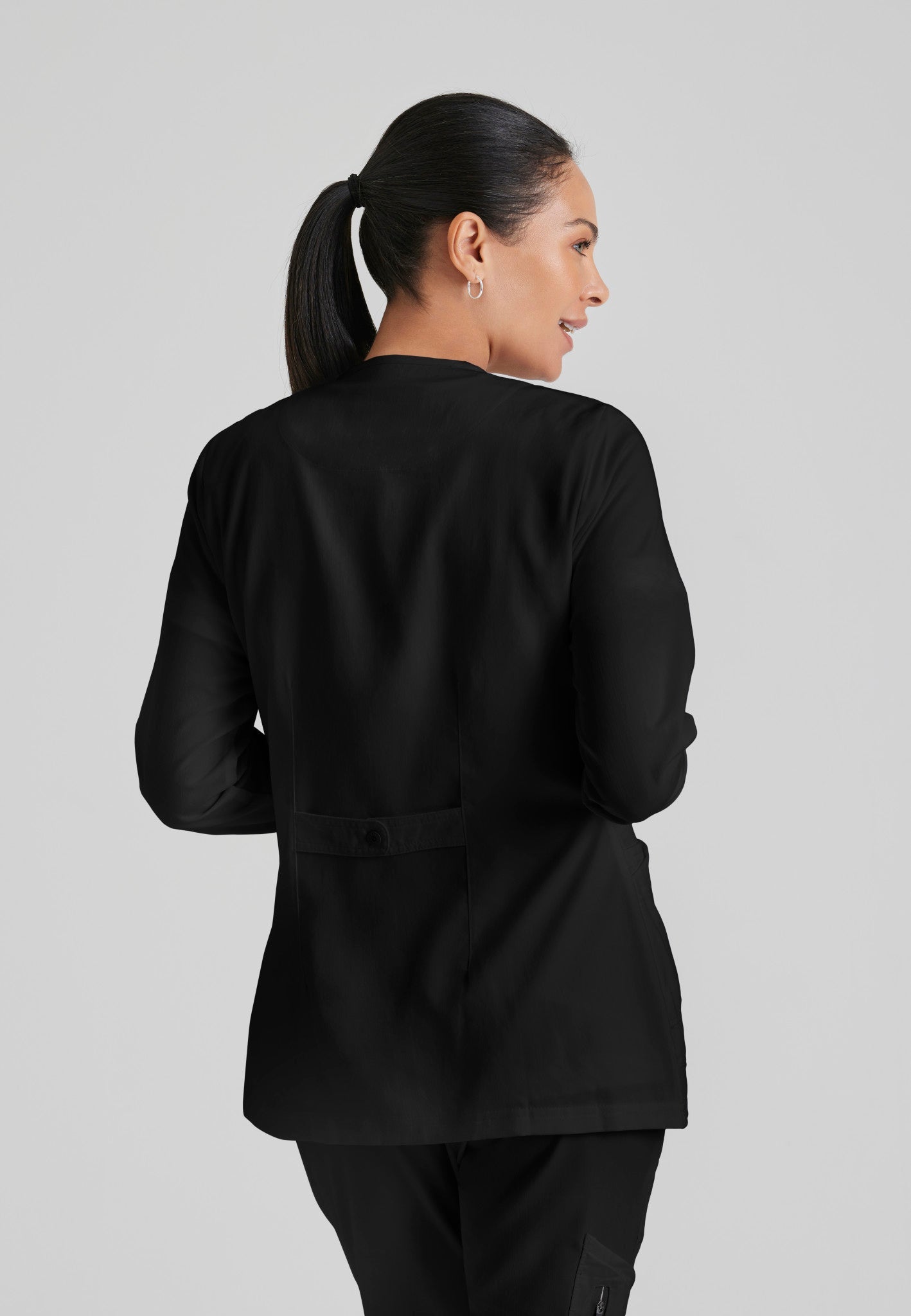 Jamie Snap - Front Scrub JacketGrey's Anatomy Classic4450-BLACK-XS