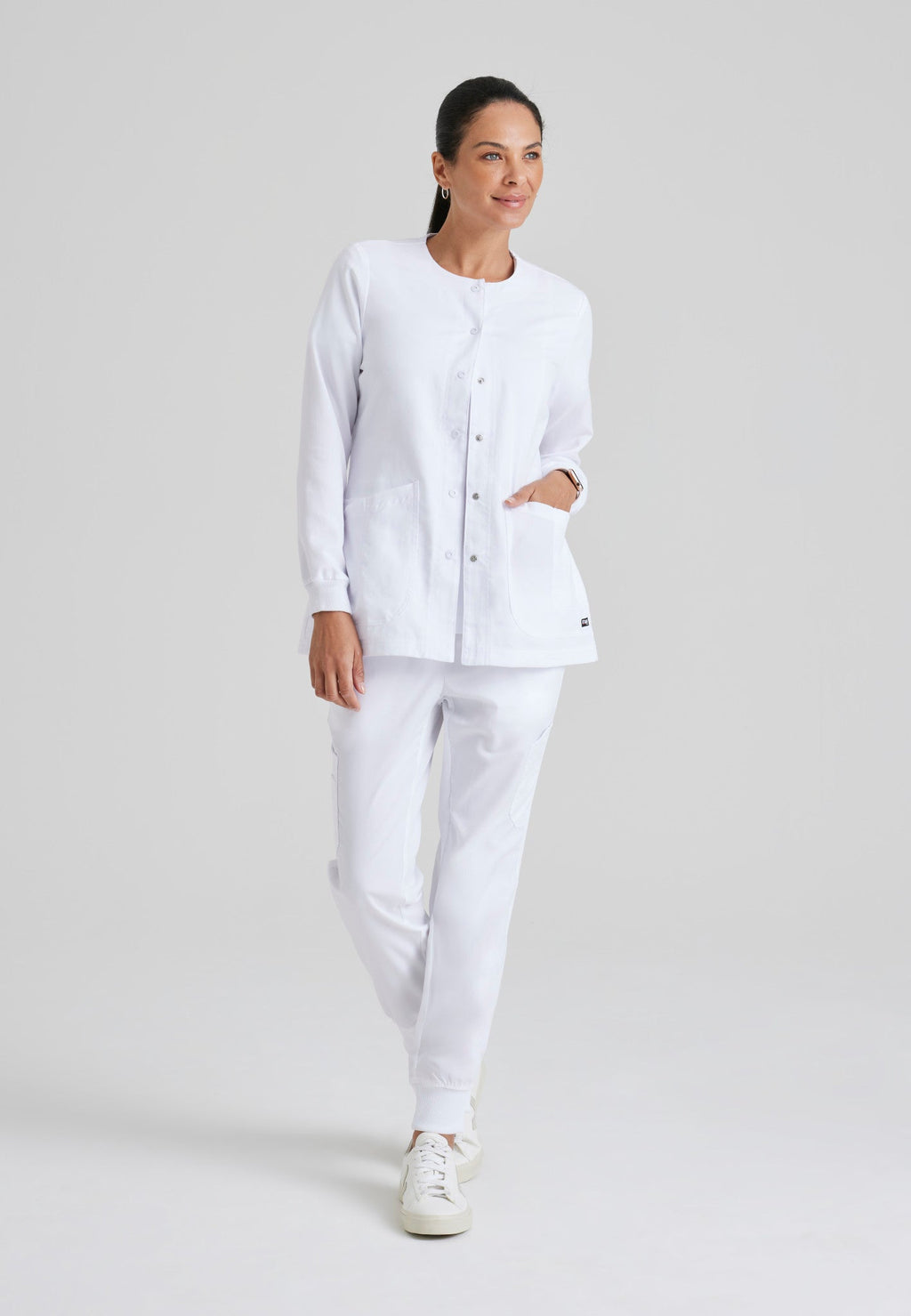 Jamie Snap - Front Scrub JacketGrey's Anatomy Classic4450-WHITE-XS
