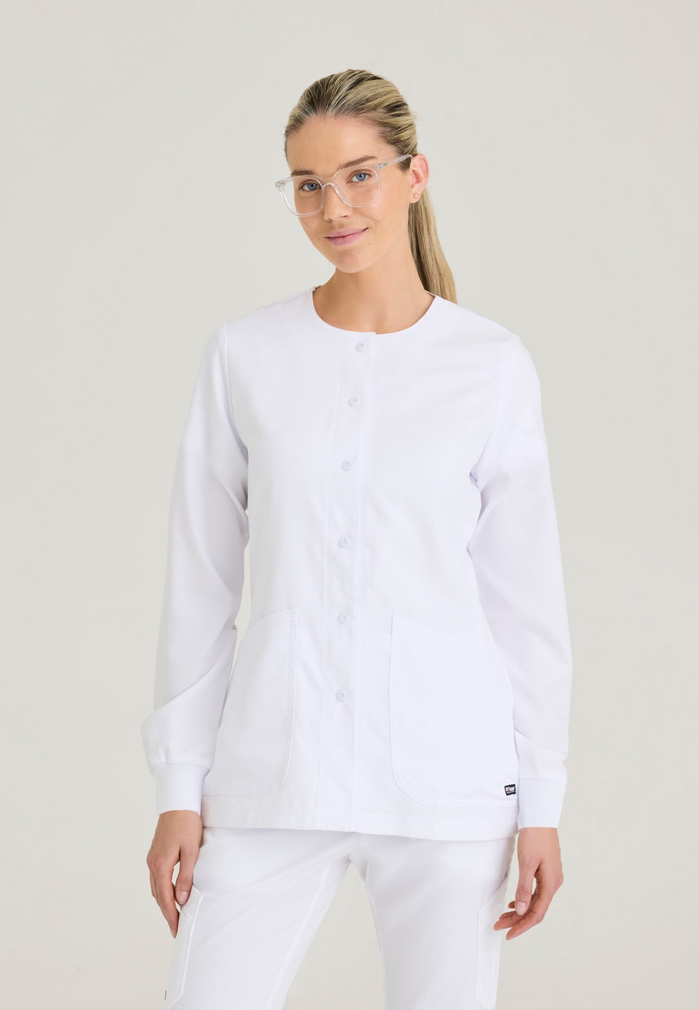 Jamie Snap - Front Scrub JacketGrey's Anatomy Classic4450-WHITE-XS