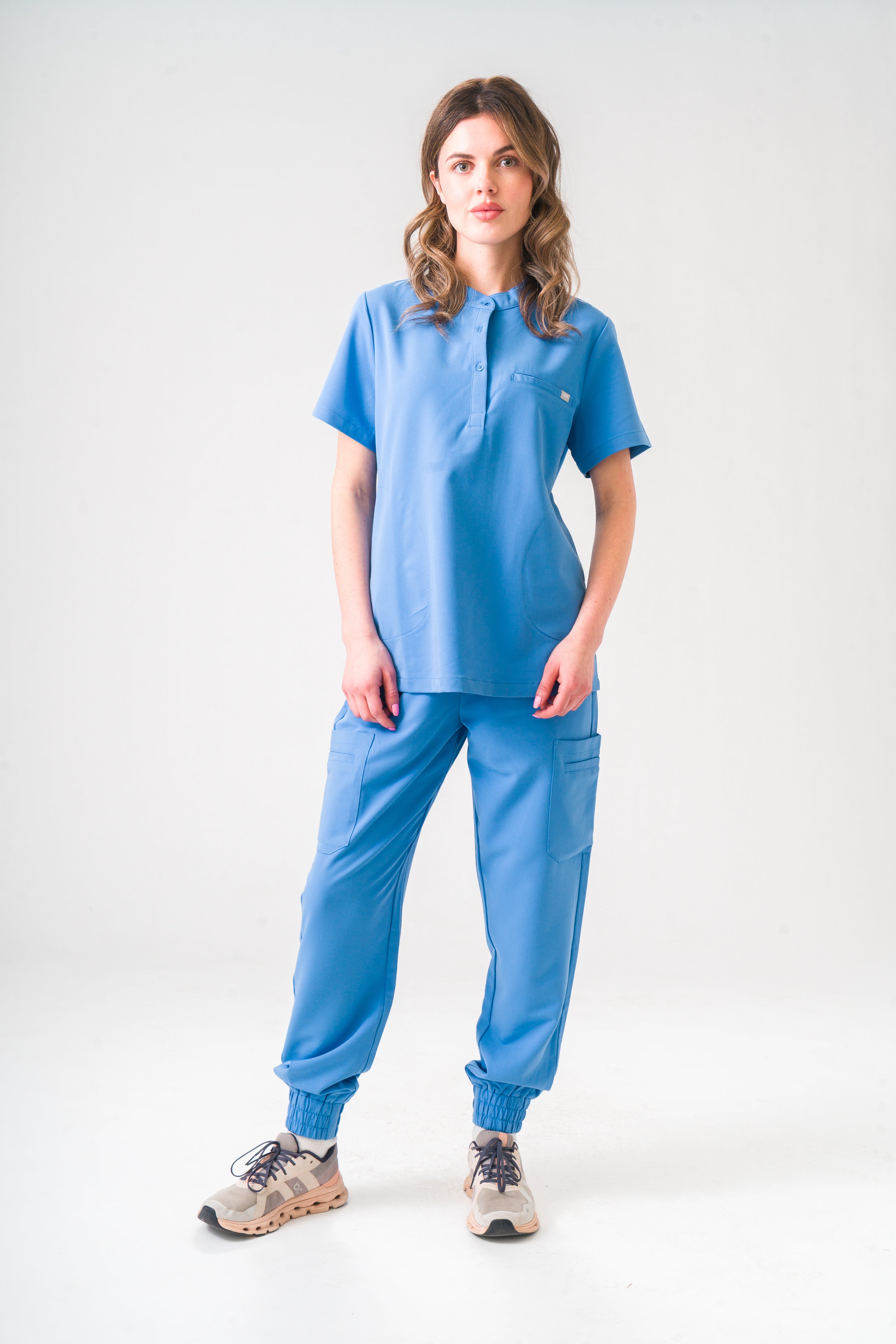 Gloria Button Up Scrub Top