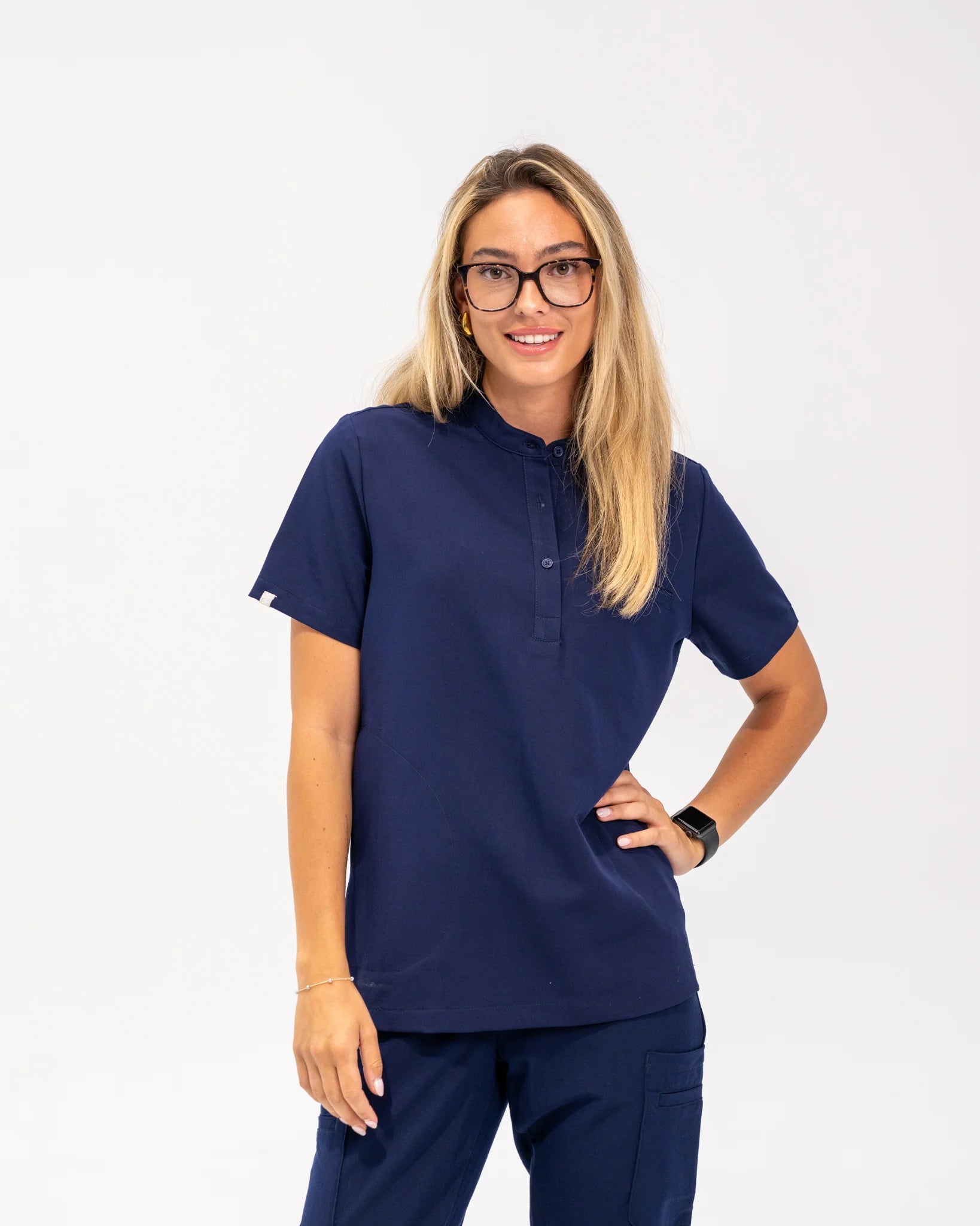 Gloria Button Up Scrub Top