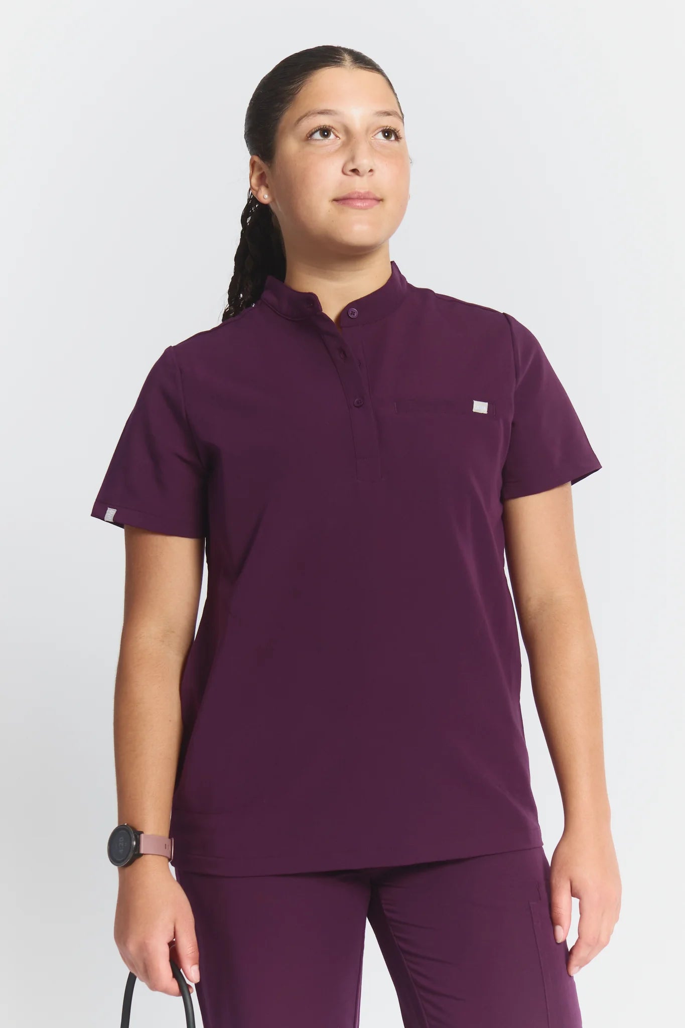 Gloria Button Up Scrub Top