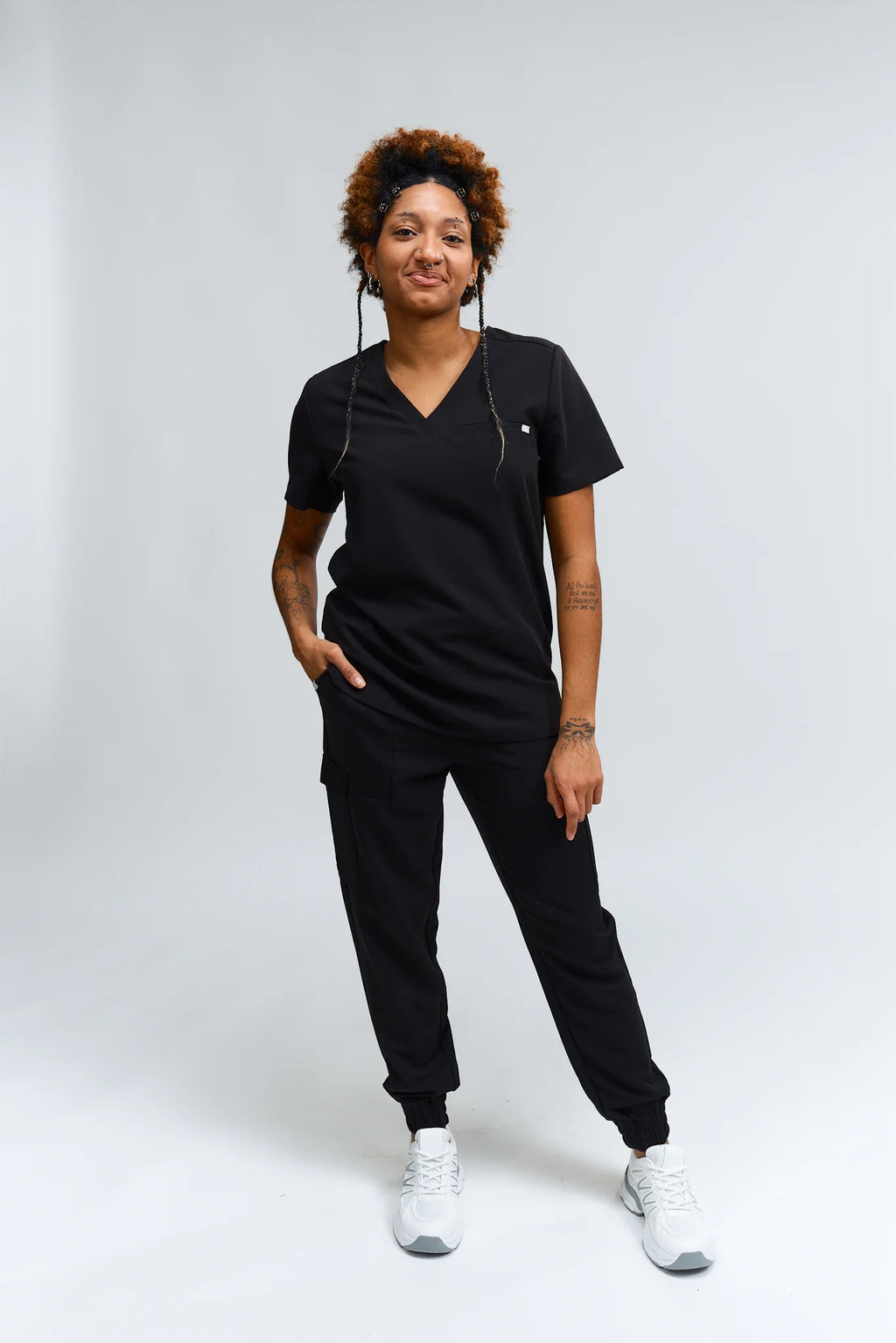 Olivia Tuck In Scrub Top